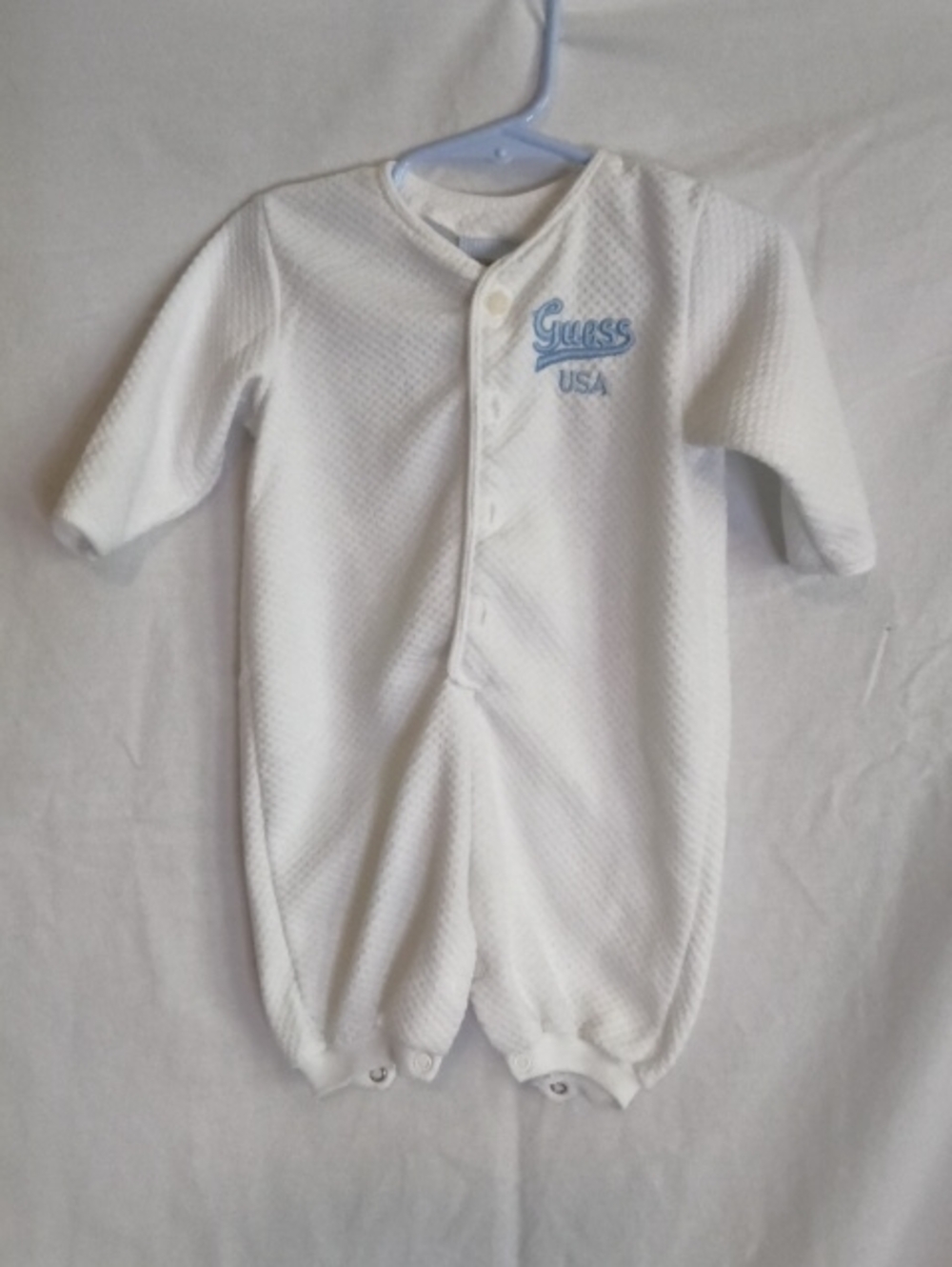 Guess USA White 6 Month Vintage Baby Sleeper